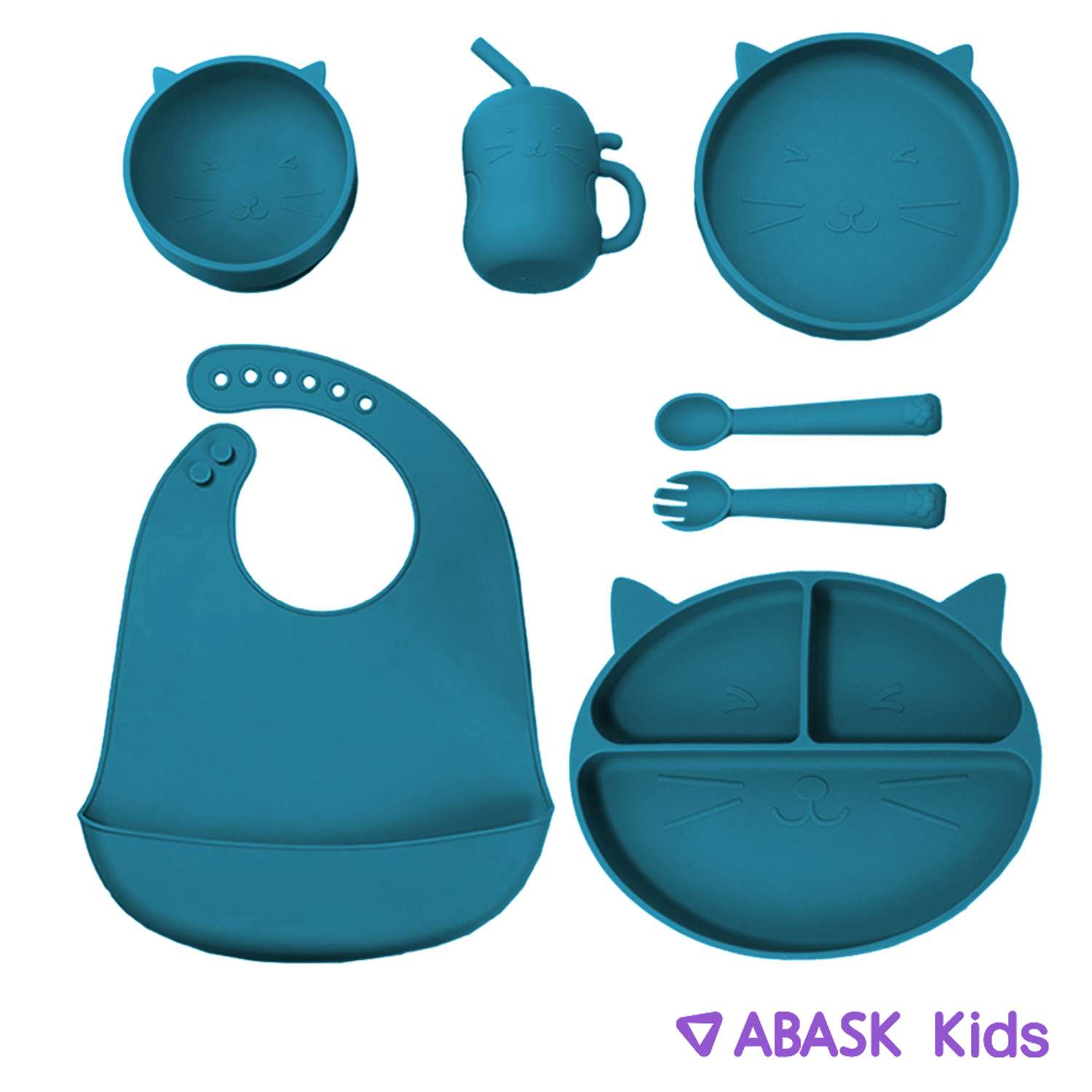 Набор детской посуды ABASK JBLUEBERRIES 7 предметов - фото 1