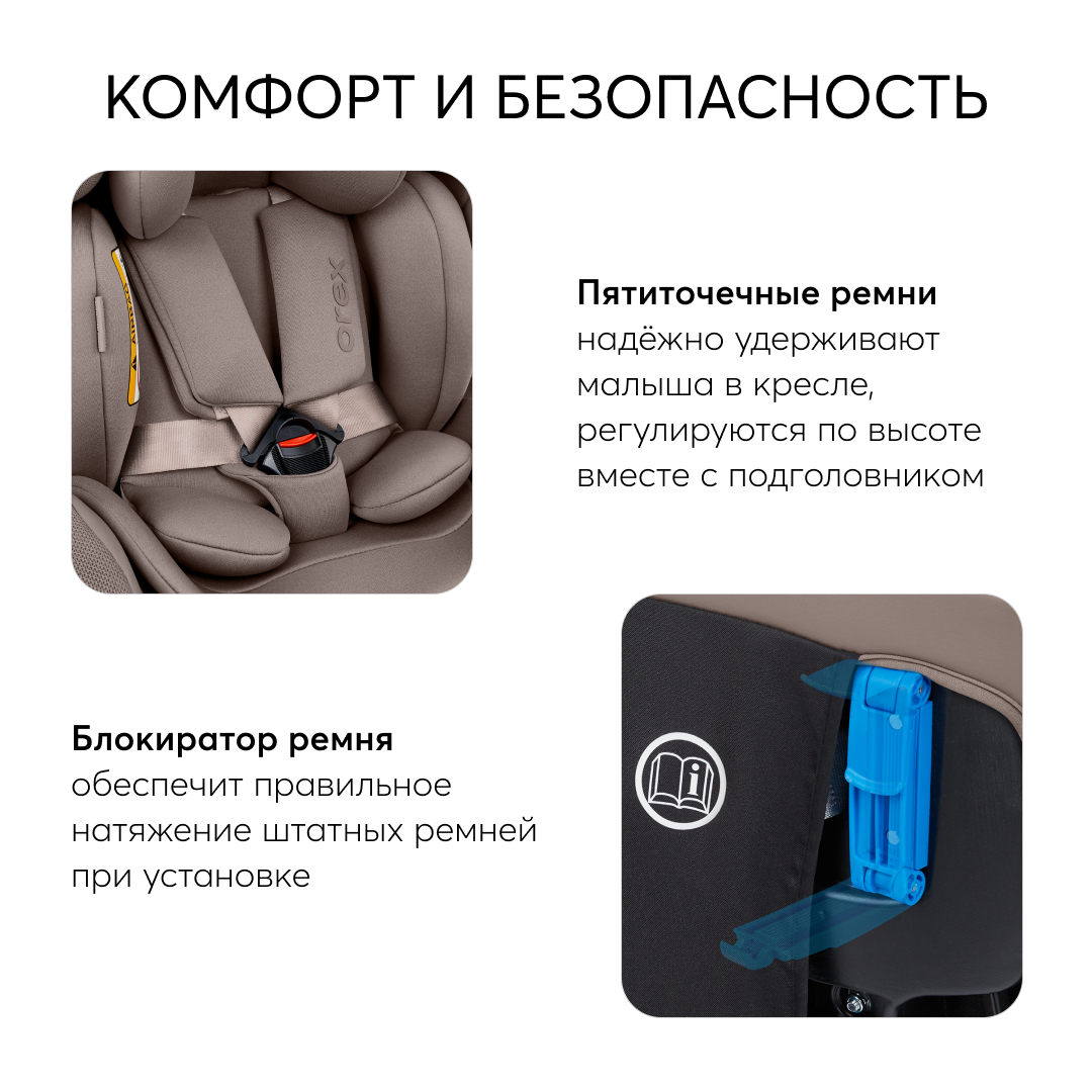 Автокресло Happy Baby Orex Isofix 0+/1/2/3 (0-36 кг) - фото 9