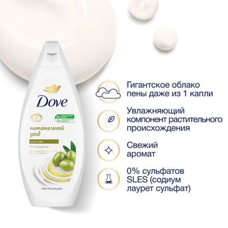 Гель для душа DOVE С маслом оливы