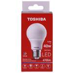 Лампа светодиодная Toshiba 5.5 Вт Е27 40W груша A60 4000 K нейтральный свет 220В матовая