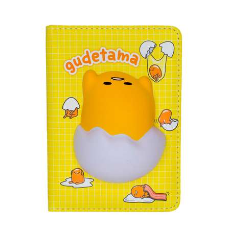 Блокнот со сквишем Михи-Михи со сквишем Ленивый желток Gudetama формат А6 желтый