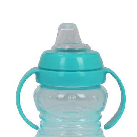 Бутылочка для кормления Baby Plus с ручками и соской BP5076-B 275 мл зеленая