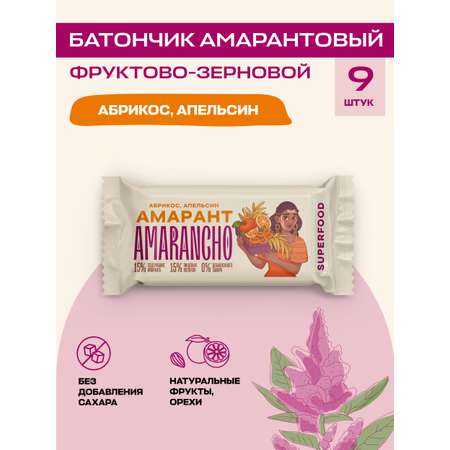 Батончик фруктово-зерновой Amarancho абрикос апельсин