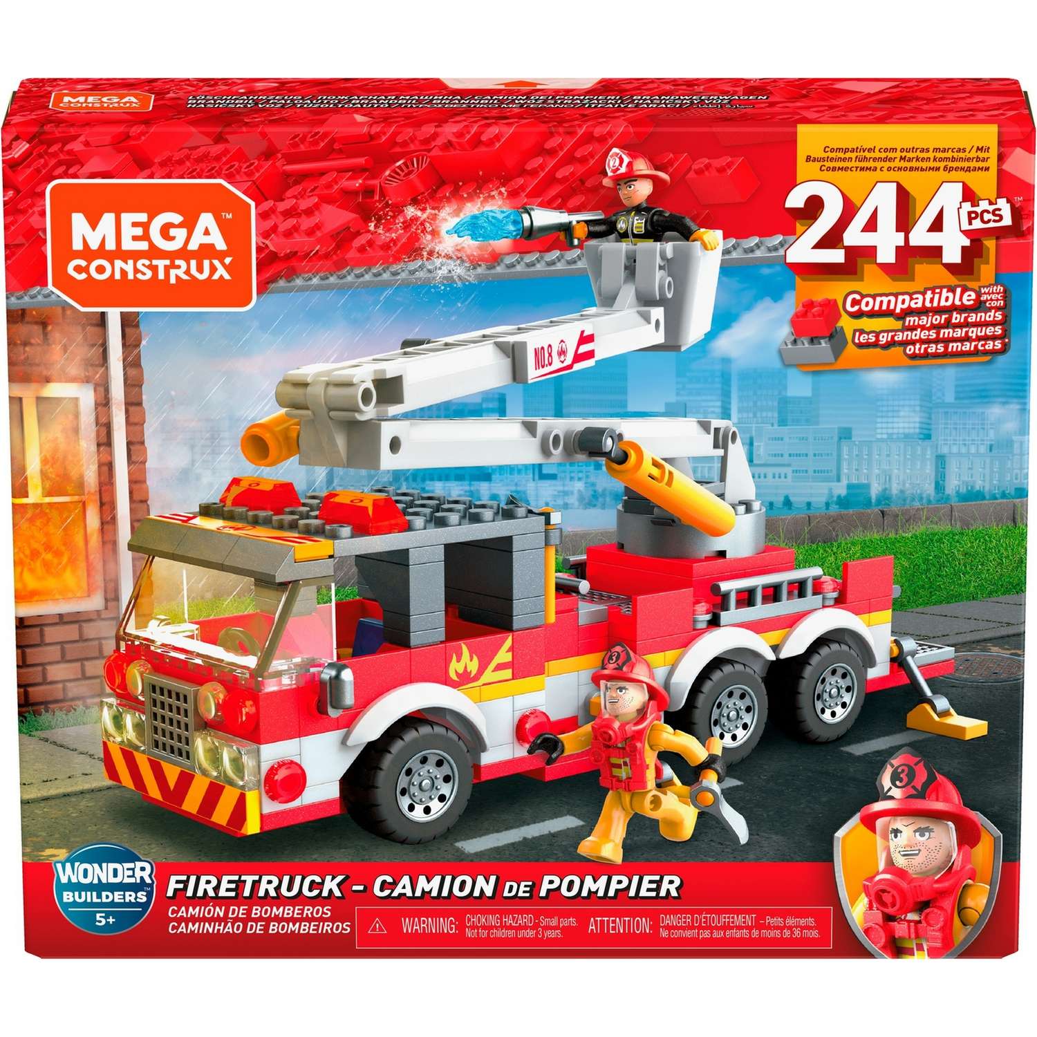 Конструктор Mega Construx Пожарная машина GLK54 - фото 1