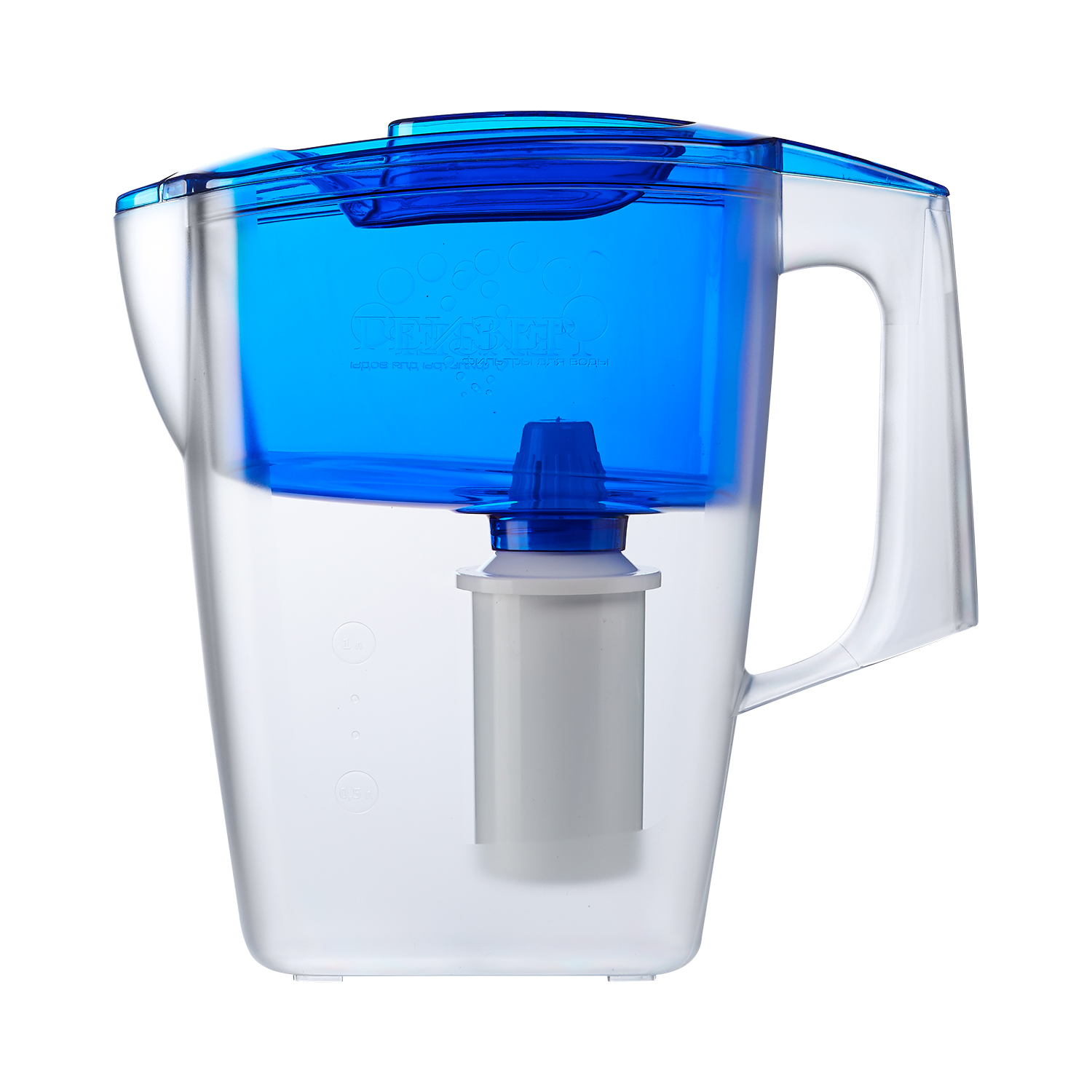 Фильтр-кувшин Гейзер для воды Мини синий прозрачный 2.5 л - фото 1