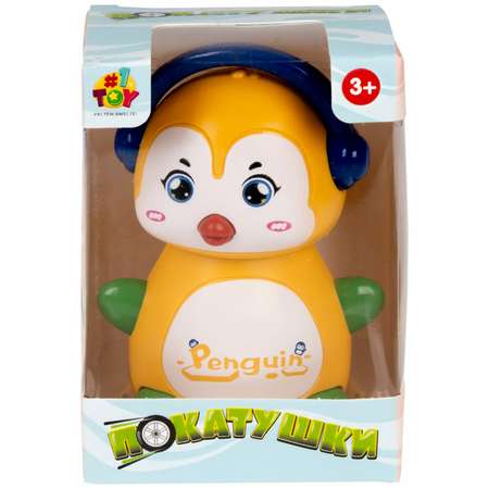 Игрушка инерционная 1TOY Покатушки Весёлый Пингвин заводная