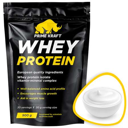 Протеин сывороточный Prime Kraft Whey йогурт 900г