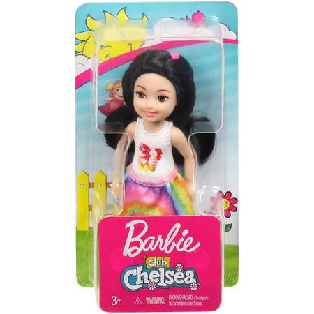 Кукла Barbie Челси Шатенка в топе с котенком FXG77