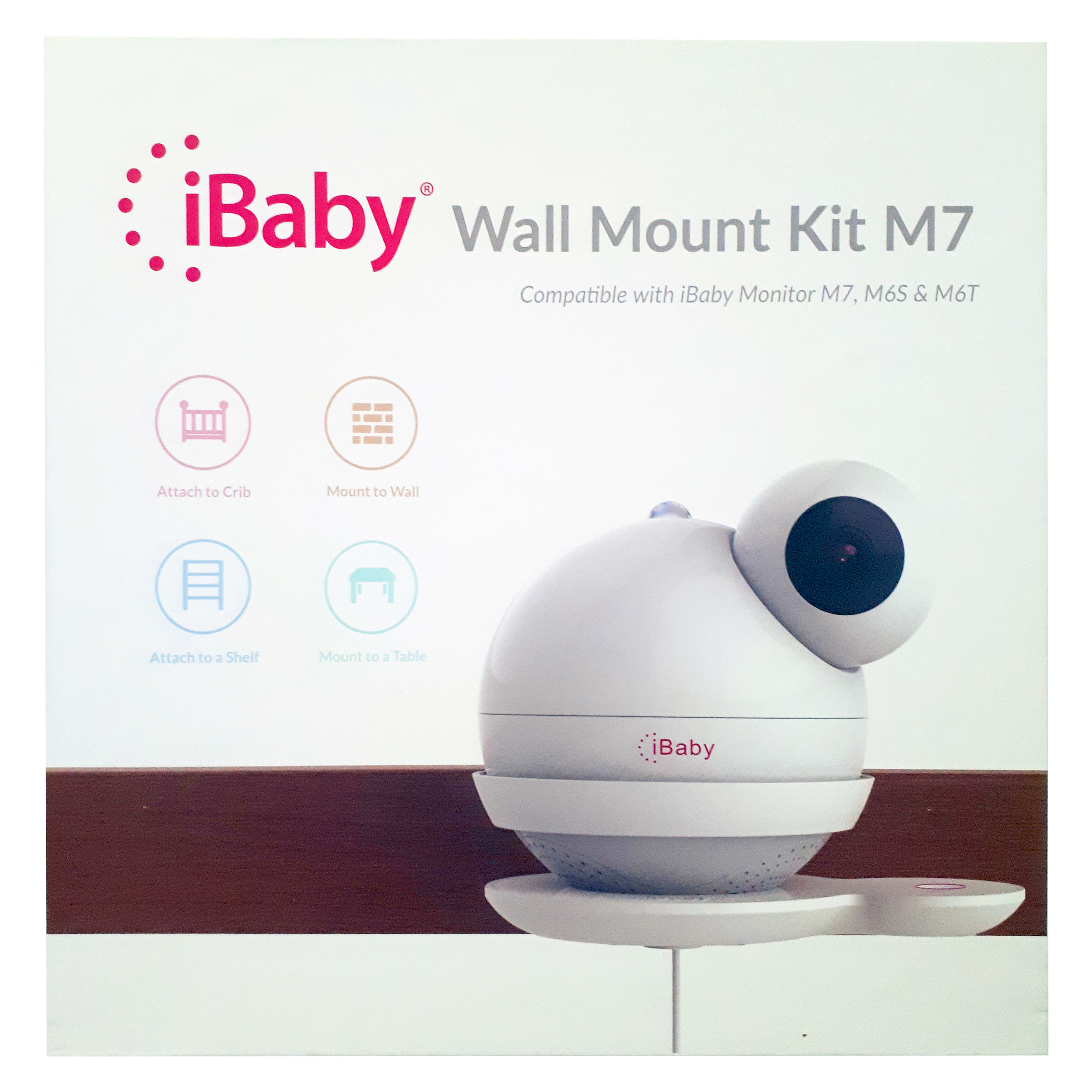 Крепление для видеоняни iBaby M6 M6S к кроватке или стене - фото 2