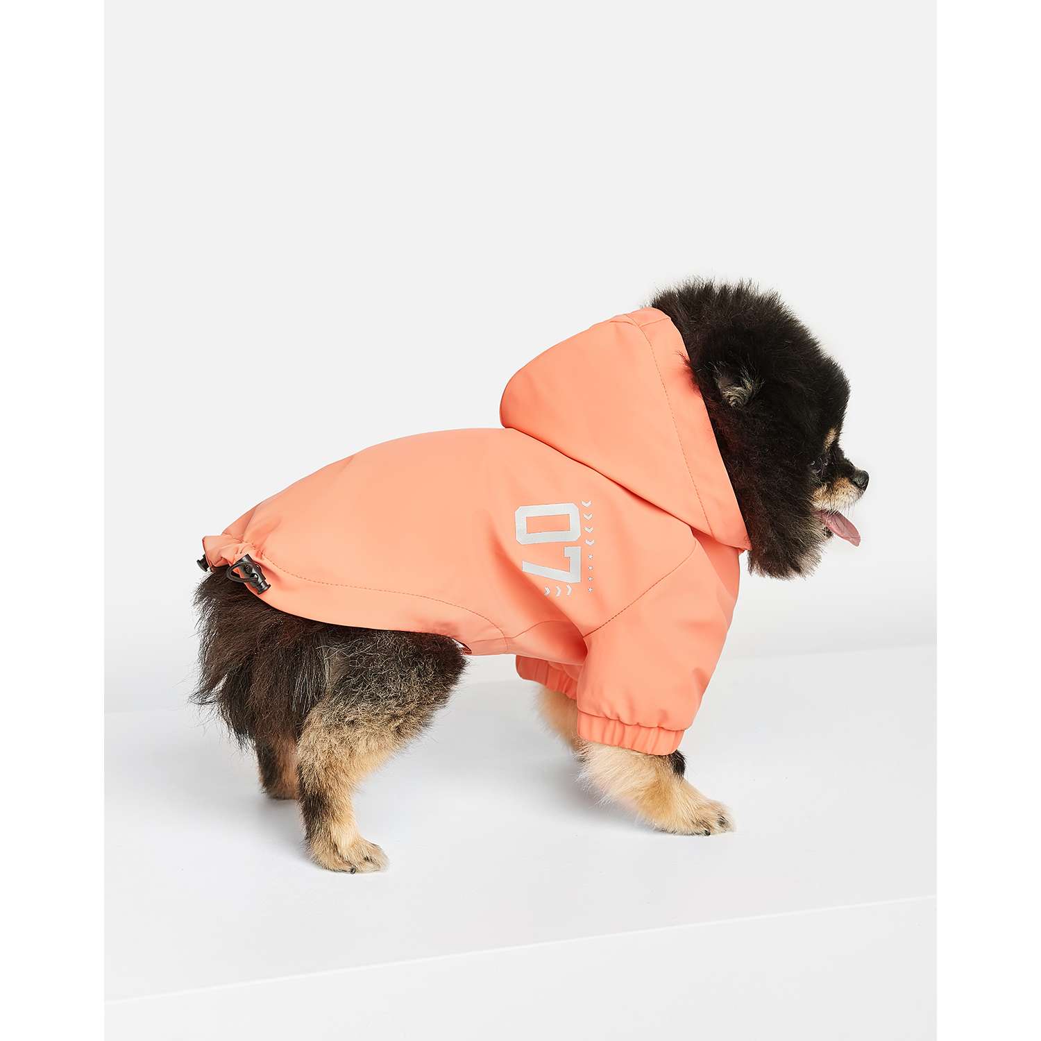 Дождевик-куртка для собак Zoozavr розовый 25 - фото 7