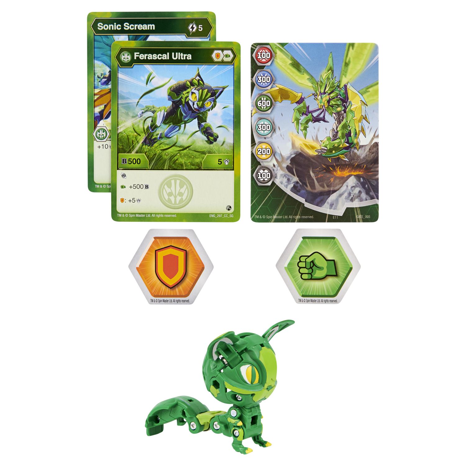 Фигурка-трансформер Bakugan S3 Ультра Cait Sith Green 6061538/20132903 - фото 1