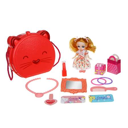 Набор игровой Игроленд  Кукла с сумочкой и аксессуарами