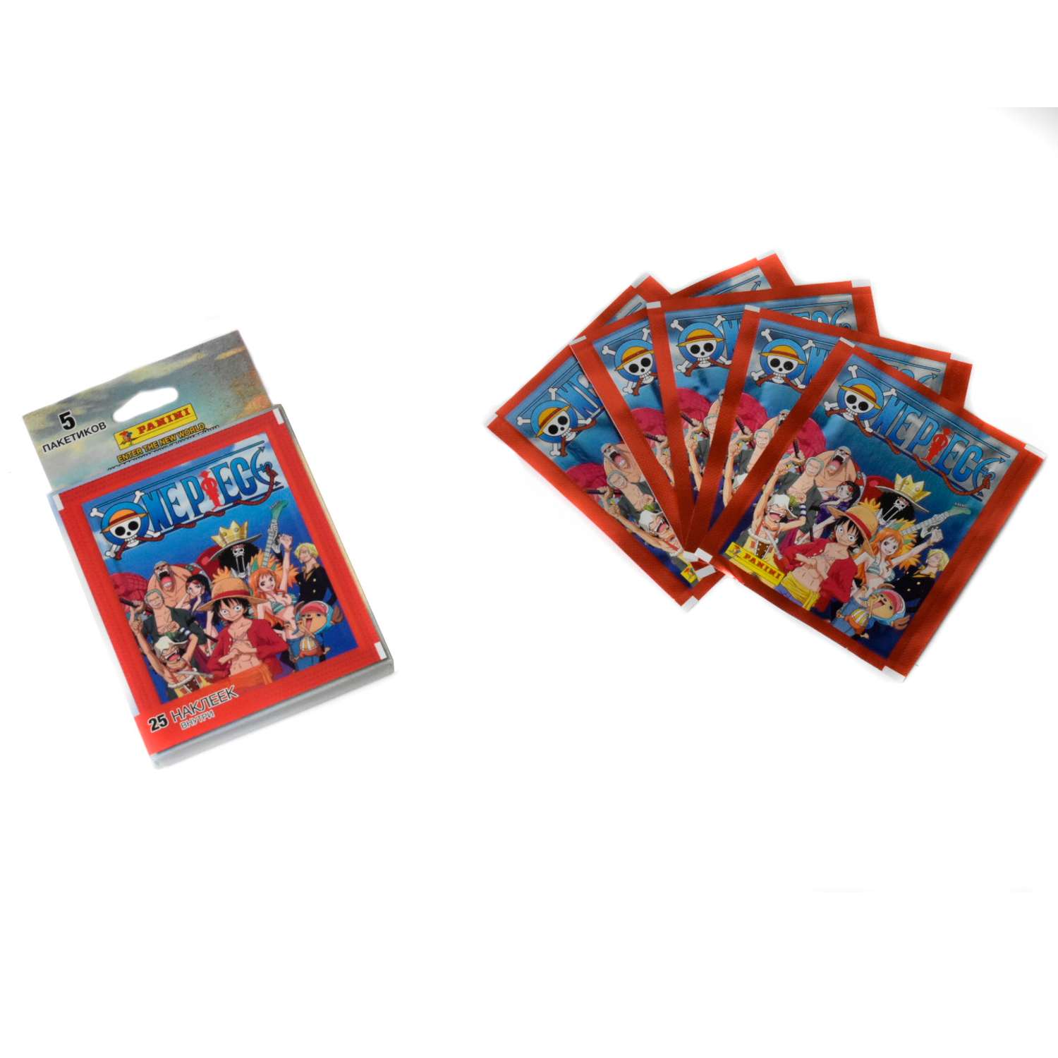 Набор коллекционных наклеек Panini One Piece 10 пакетиков в экоблистере - фото 4
