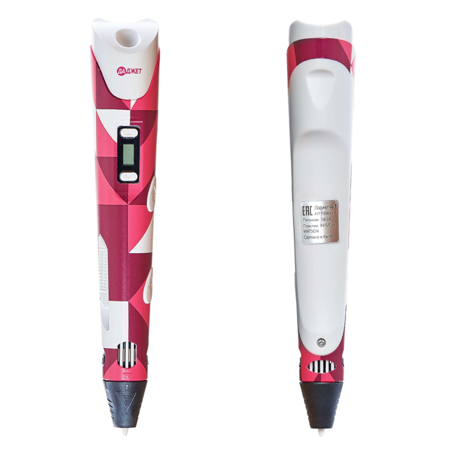 3d ручка Даджет art Даджет с набором пластика 120 м розовая - фото 7