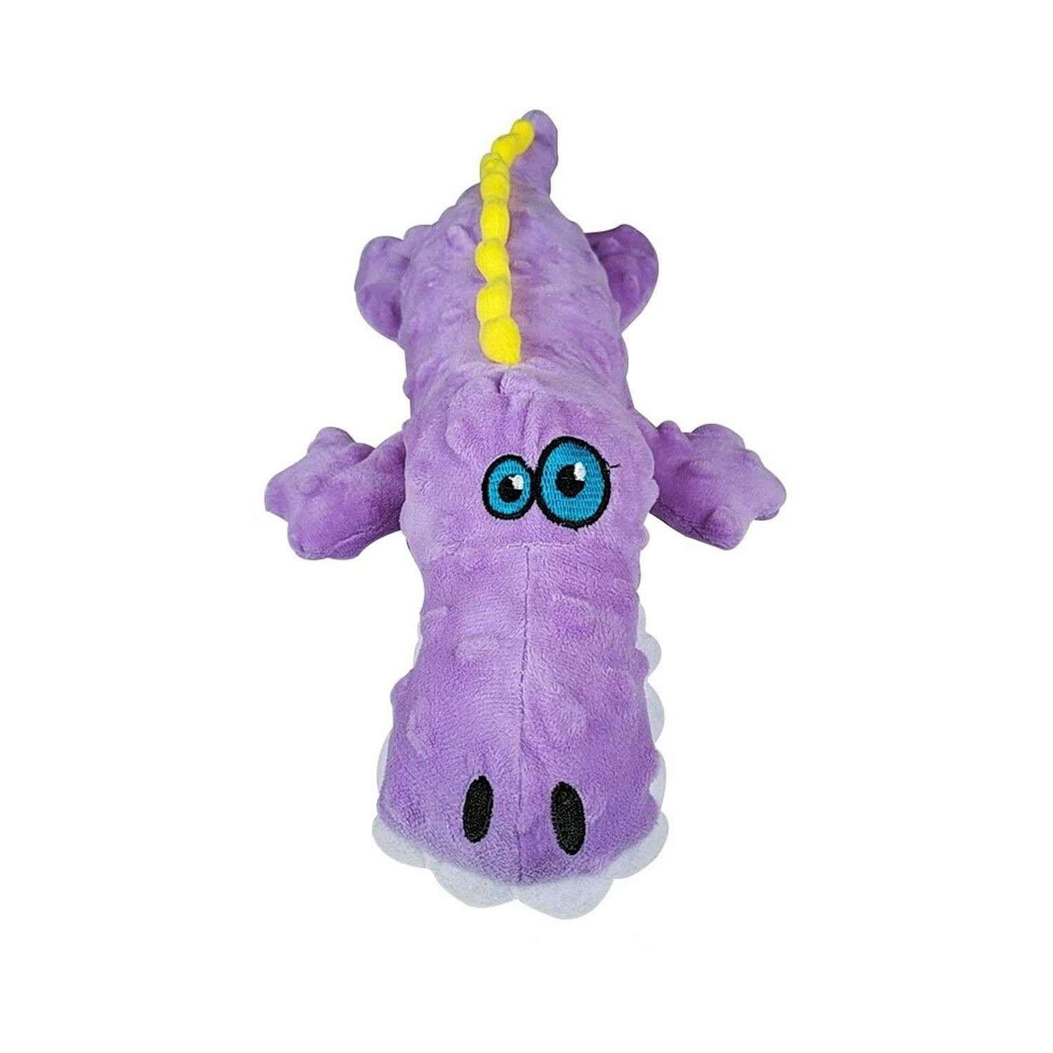 Игрушка для собак Uniglodis Крокодил с пищалкой фиолетовый - фото 1