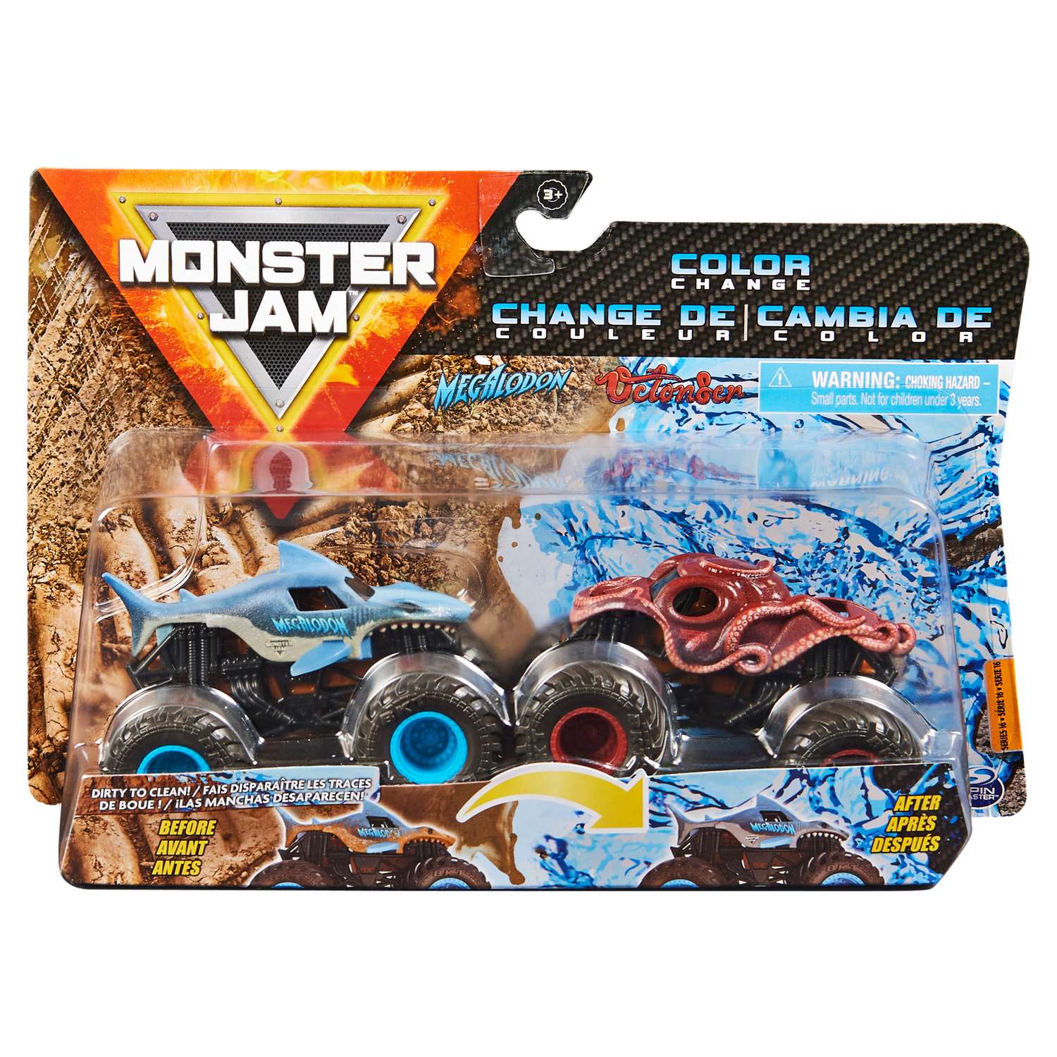 Машинки Monster Jam 1:64 MegalodonVsOcton8er 6044943/20129426 6044943 - фото 4