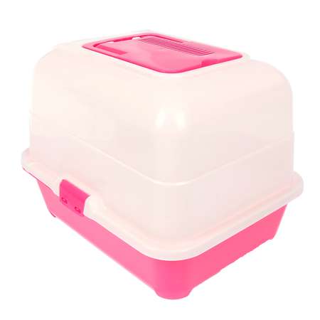 Туалет-домик Пижон с фильтром розовый