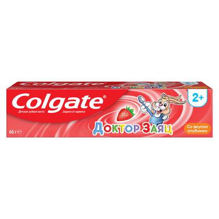 Зубная паста Colgate Доктор Заяц Клубника 50мл