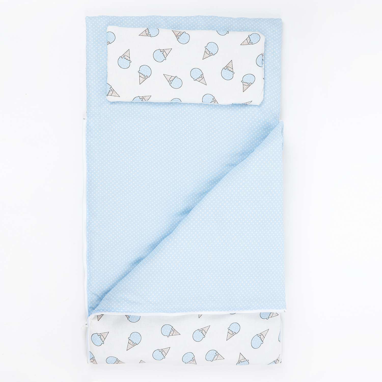 Спальный мешок Чудо-чадо Сплюшик мороженое голубой - фото 5
