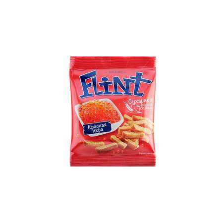 Сухарики Flint со вкусом красной икры 80 г 10 шт