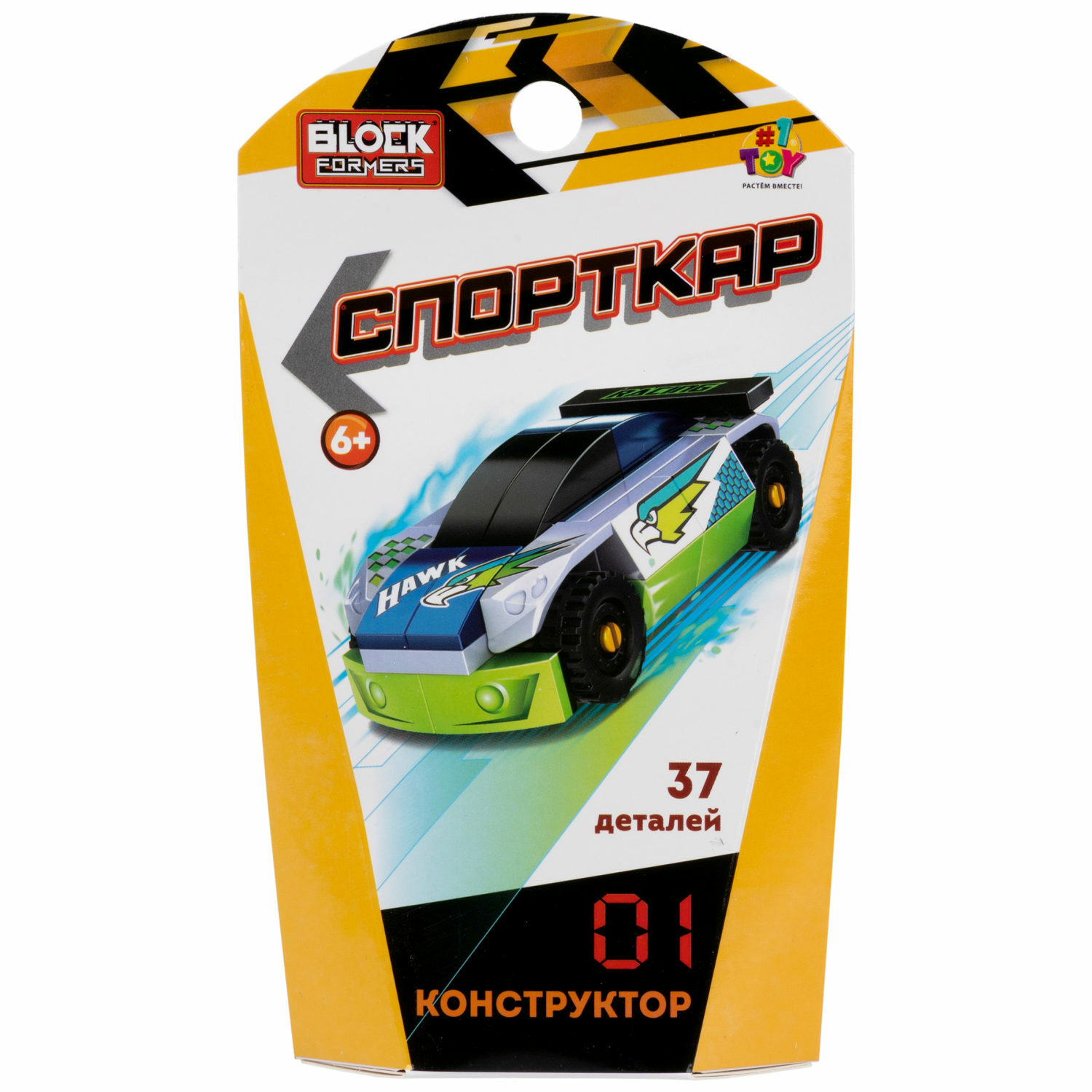 Игрушка-сюрприз 1TOY Blockformers конструктор Спорткар 3D конструктор из миниблоков суперкар машина - фото 9