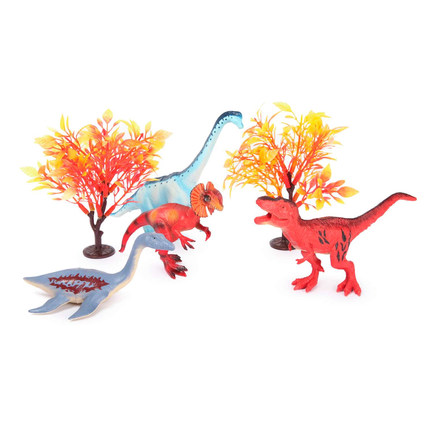 Набор фигурок Attivio Динозавры 4шт с аксессуарами OTG0936318 - фото 1