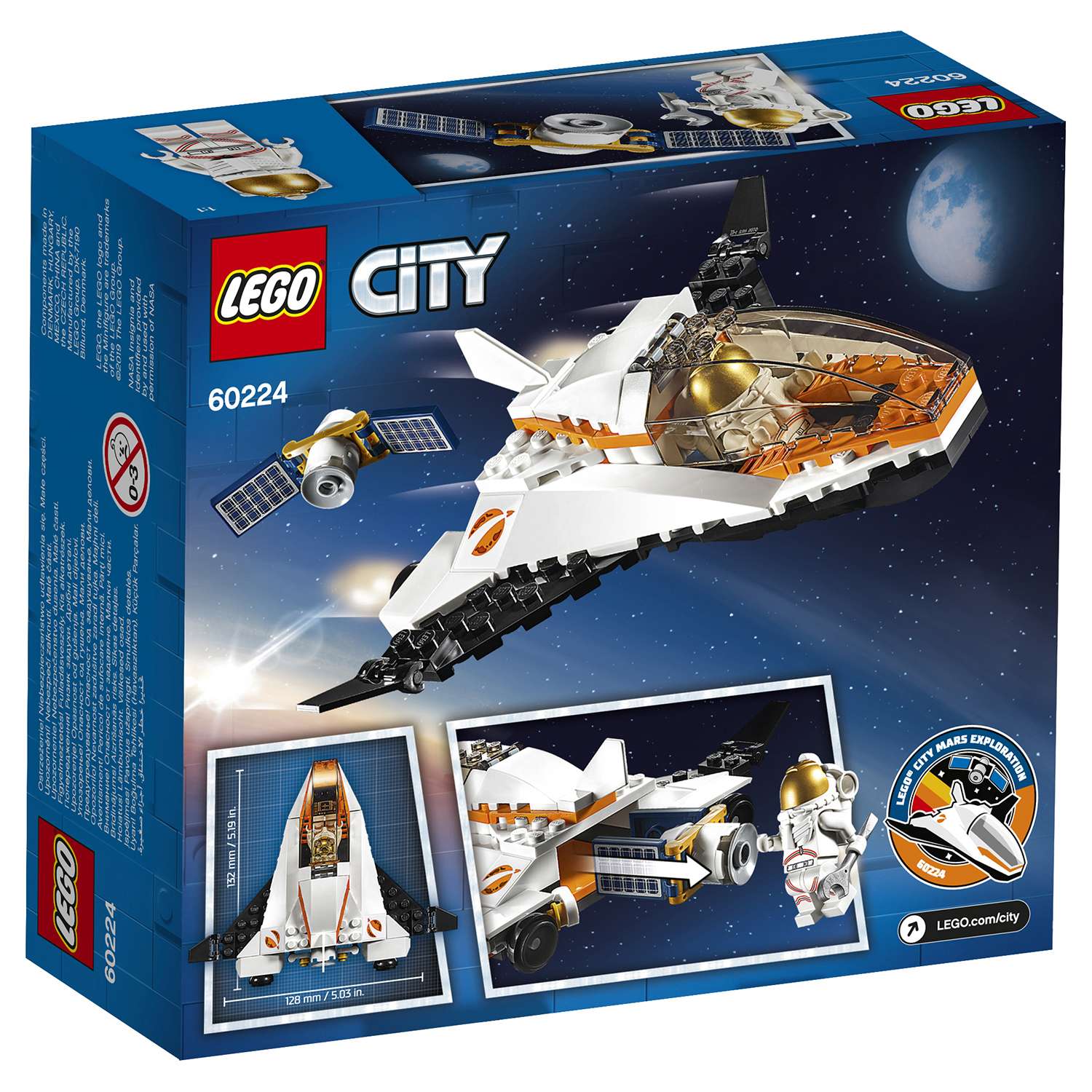 Конструктор LEGO City Space Port Миссия по ремонту спутника 60224 - фото 3