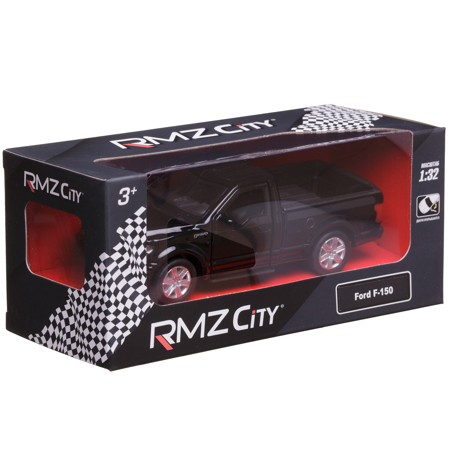 Машина металлическая RMZ City 1:32 Ford F150 2018 (цвет черный)