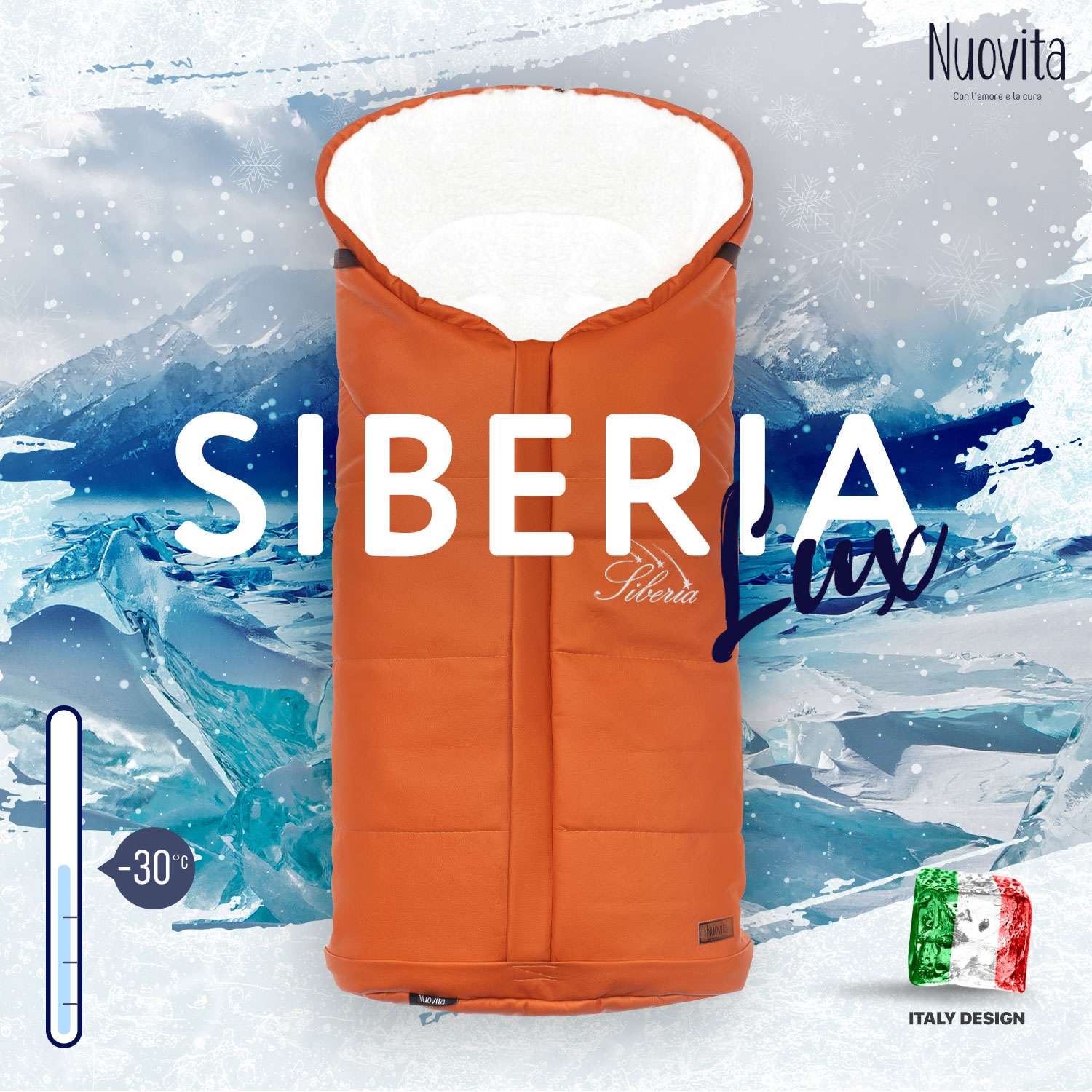 Конверт в коляску Nuovita Siberia Lux Bianco Красный - фото 2