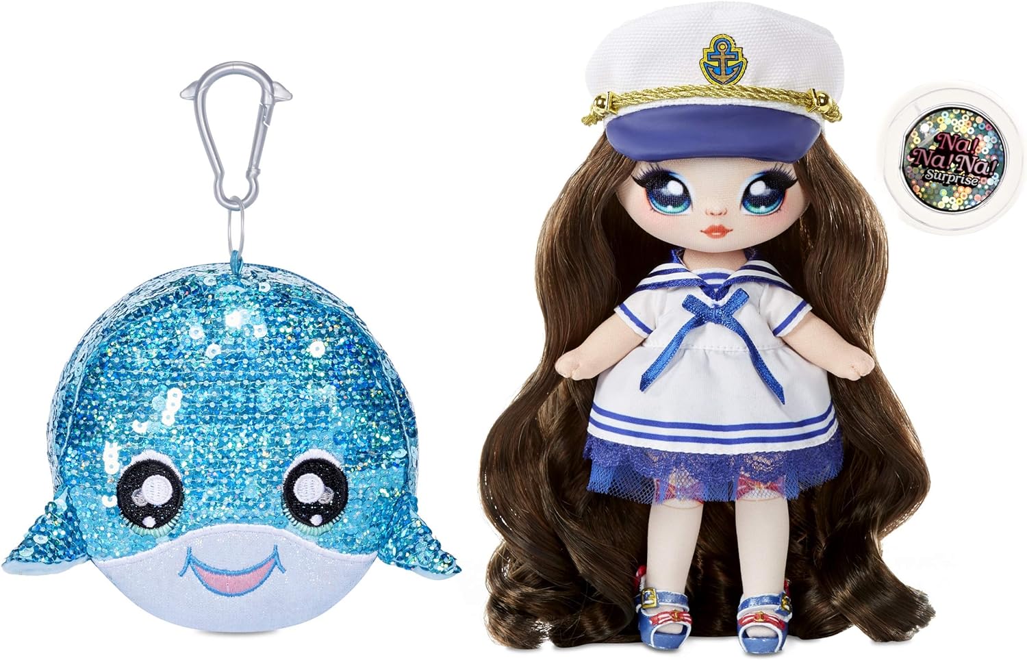 Игровой набор с куклой Na! Na! Na! Surprise Sparkle 1 серия Sailor Blu якорь 573753 - фото 1