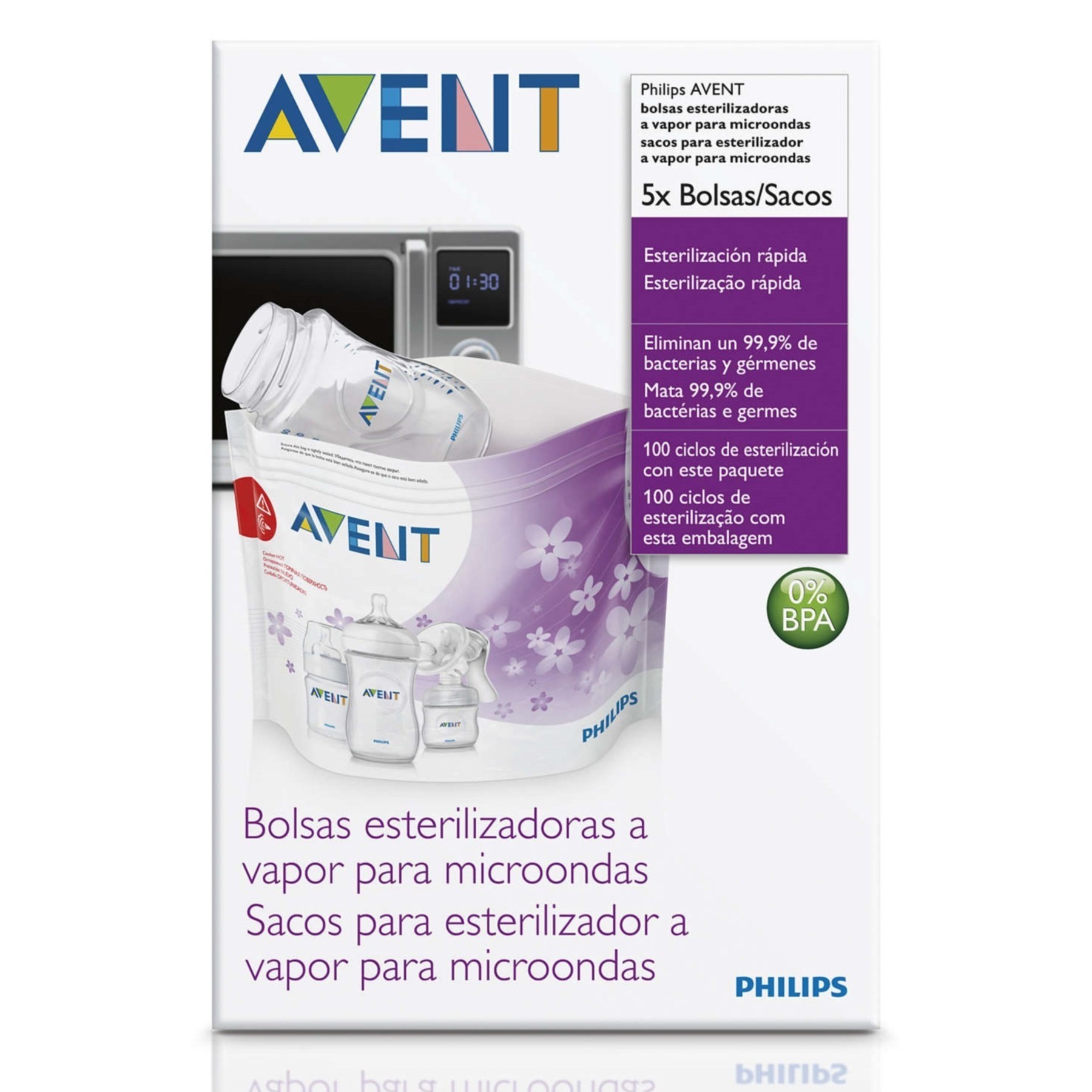 Пакеты для стерилизации в микроволновой печи Philips Avent SCF297/05 - фото 3