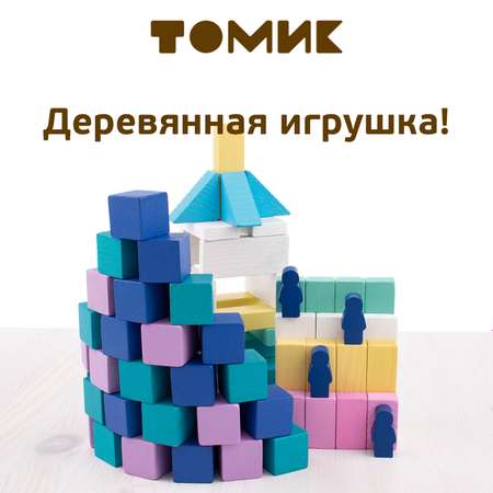 Конструктор деревянный детский Томик Краски дня зимний 105 деталей 1-32