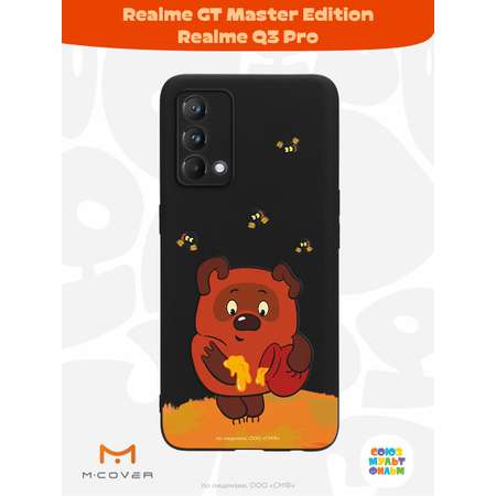 Силиконовый чехол Mcover для смартфона Realme GT Master Edition Q3 Pro Союзмультфильм Медвежонок и мед