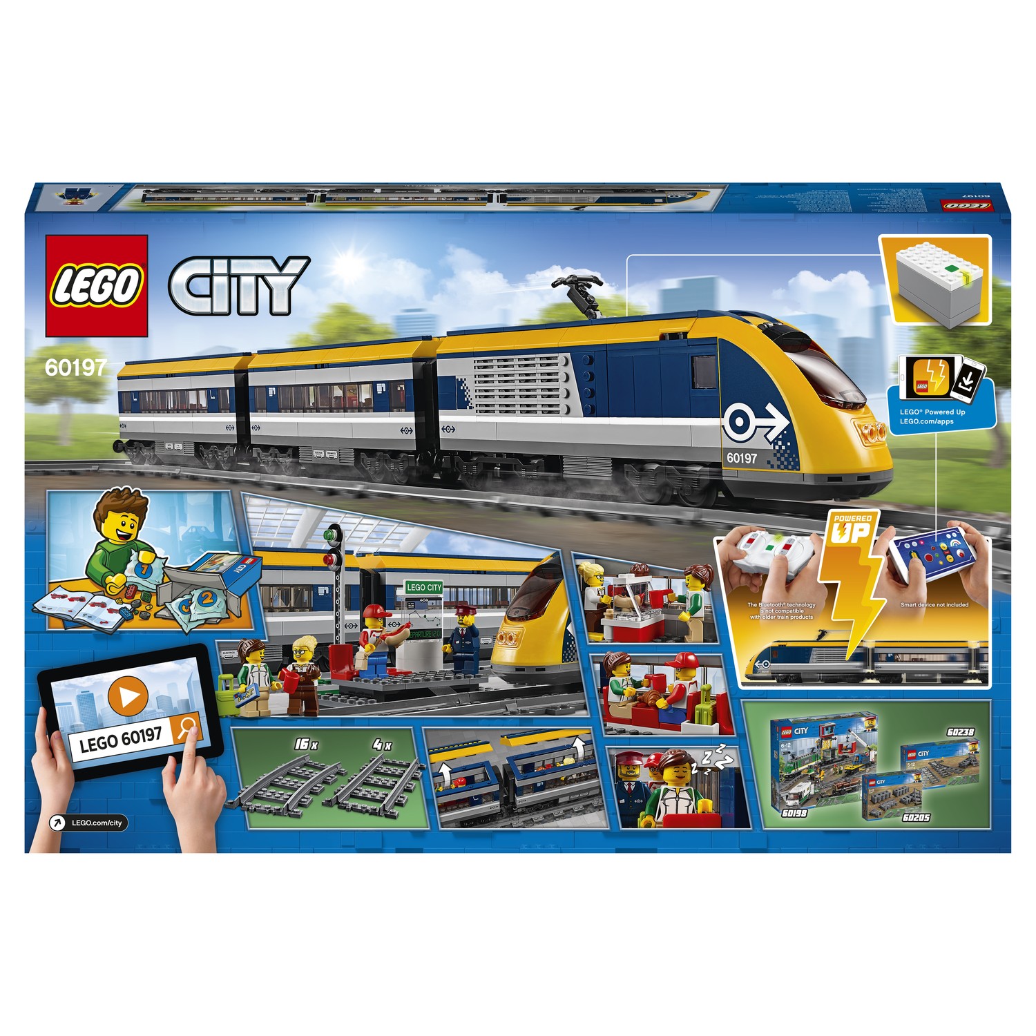 Конструктор LEGO City Trains Пассажирский поезд 60197 купить по цене 4999 ₽  в интернет-магазине Детский мир