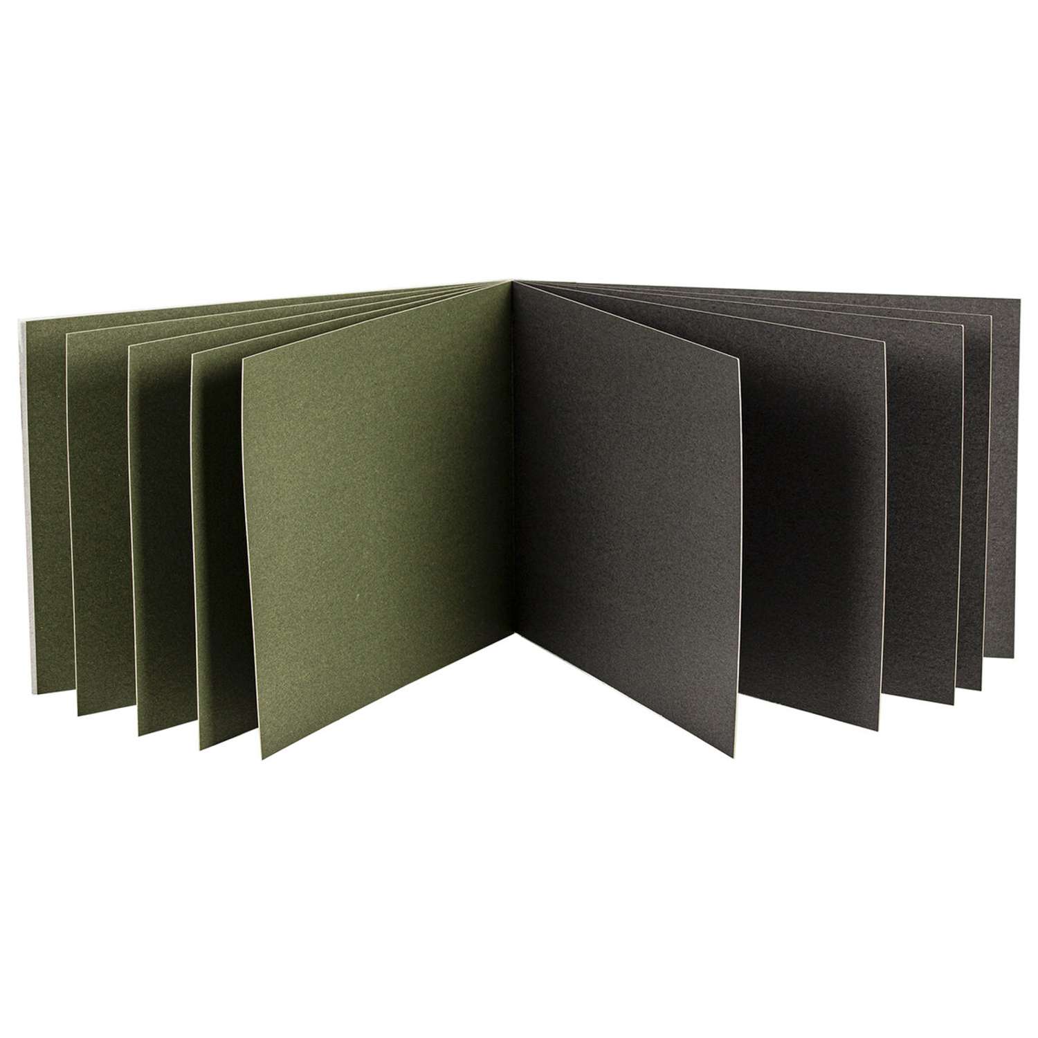 Альбом для пастели Brauberg 10 листов картон черный+оливковый - фото 4