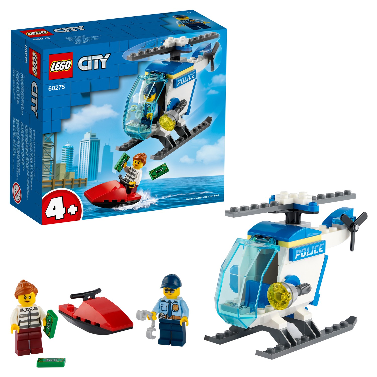 Конструктор LEGO City Police Полицейский вертолёт 60275