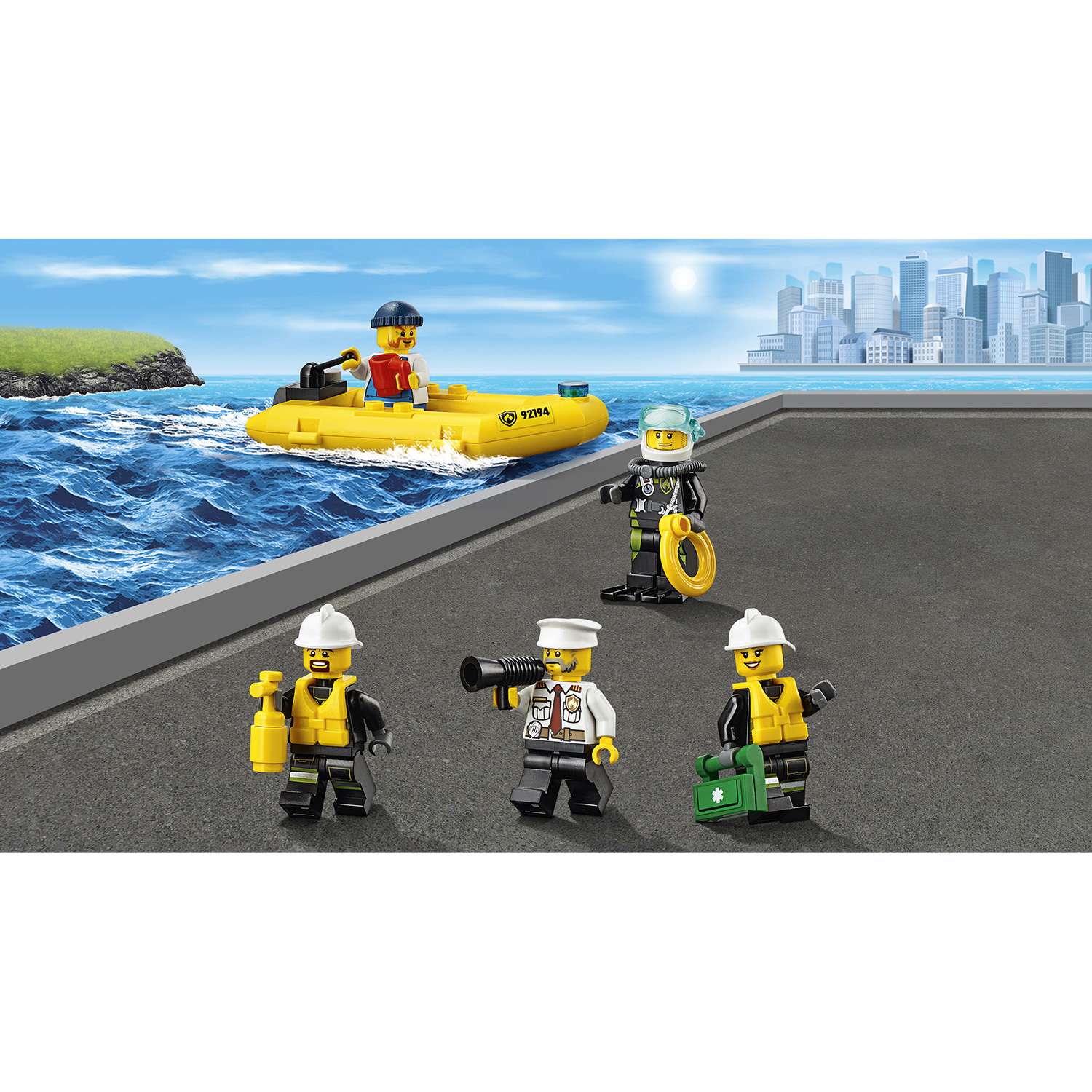 Конструктор LEGO City Fire Пожарный катер (60109) - фото 5