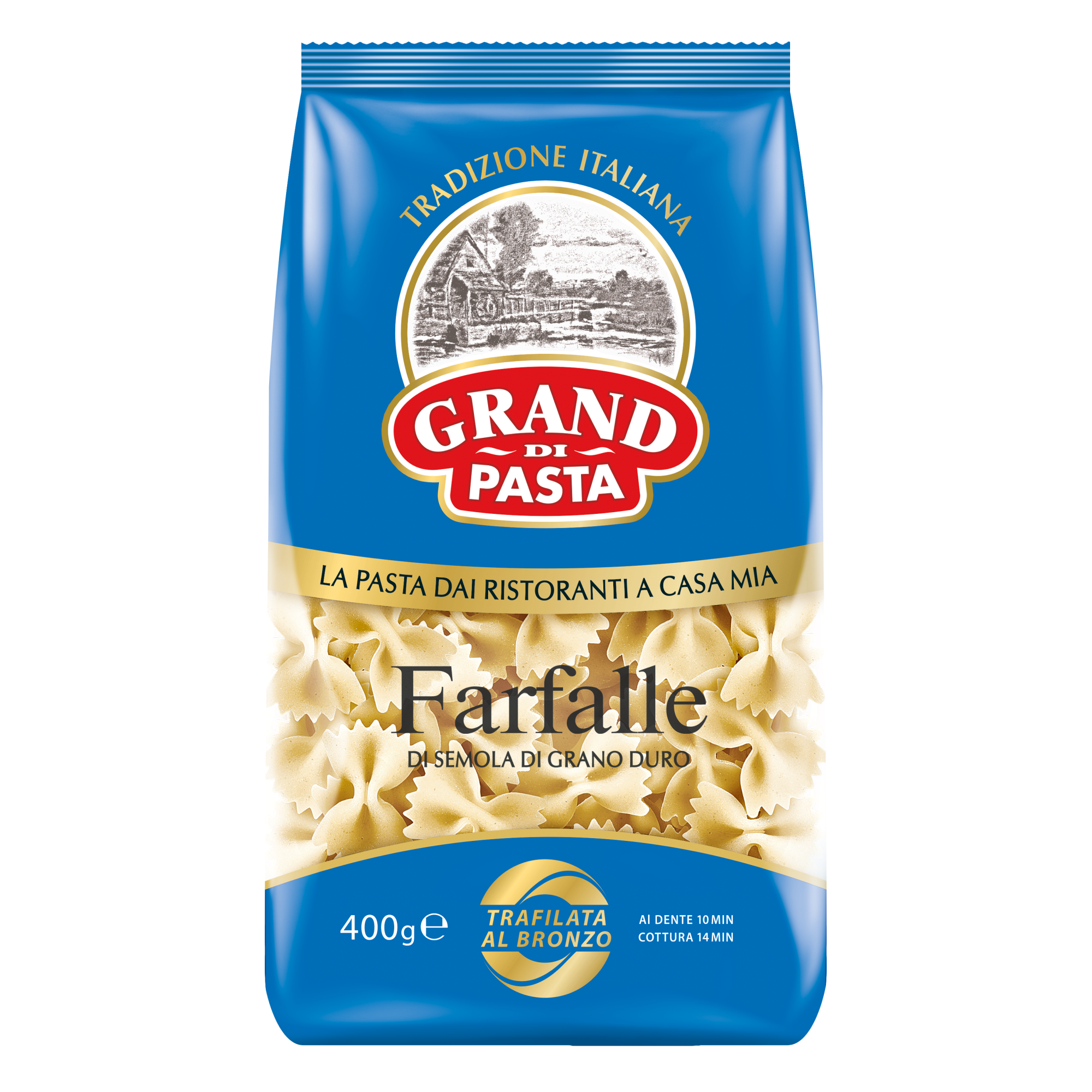 Макаронные изделия Grand Di Pasta Farfalle 400 гр - фото 1