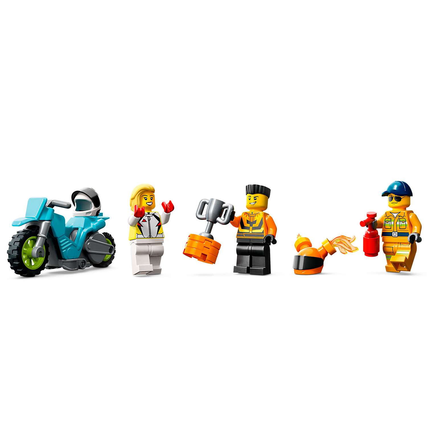 Конструктор детский LEGO City Stuntz Трюковый грузовик и огненное кольцо 60357 - фото 2