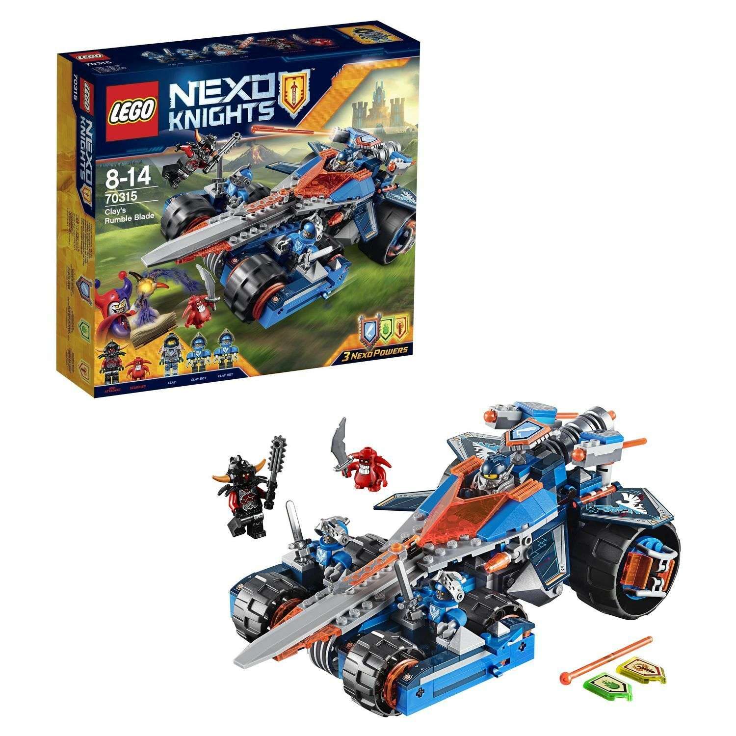 Конструктор LEGO Nexo Knights Устрашающий разрушитель Клэя (70315) - фото 1