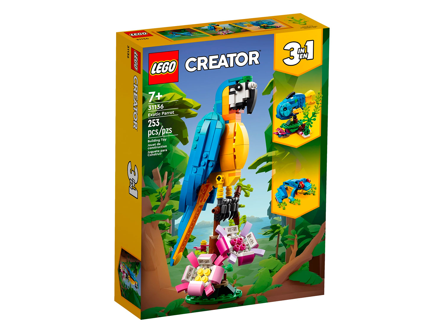 Конструктор детский LEGO Creator 3-in-1 Экзотический попугай 31136 - фото 13