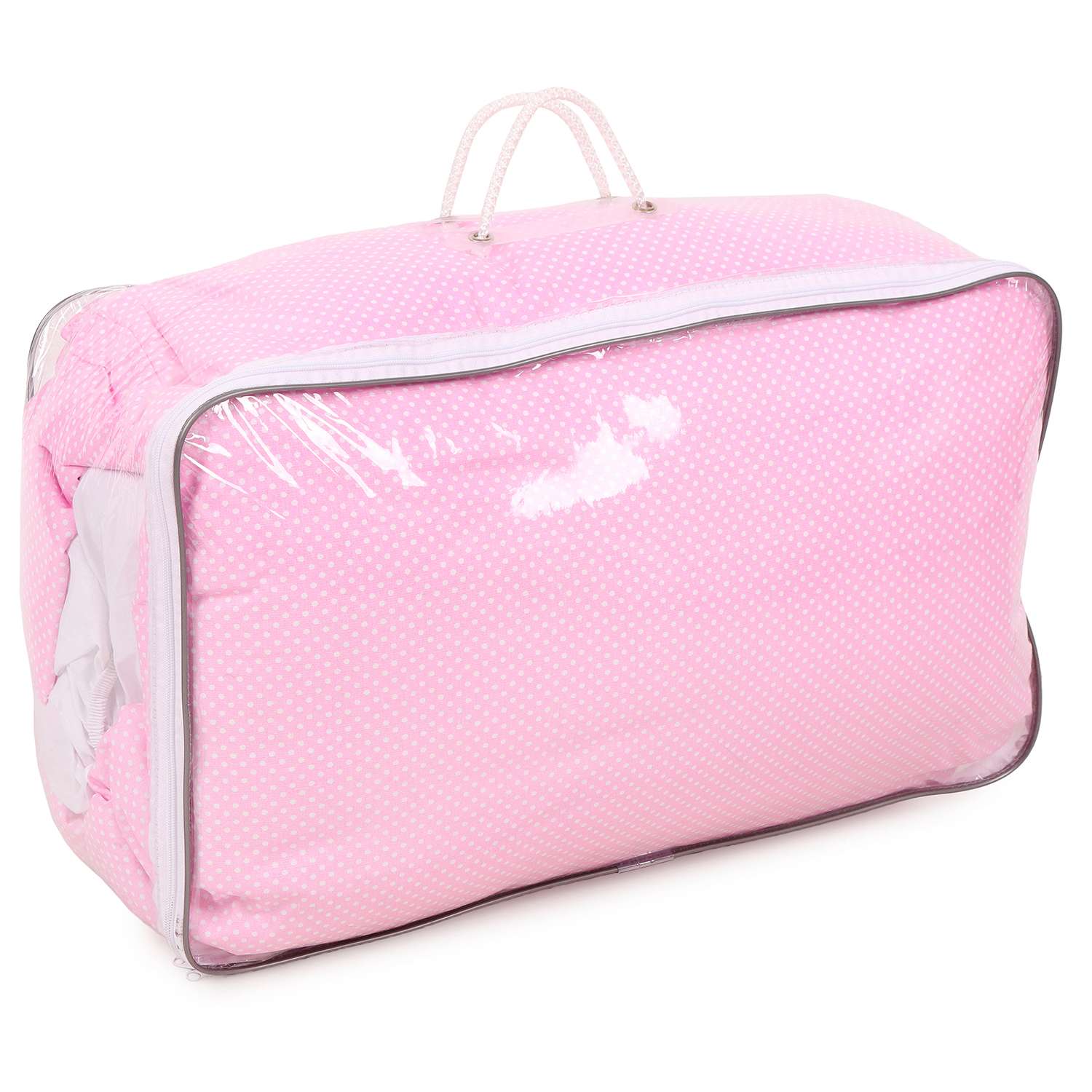 Комплект постельного белья Amarobaby Кроха Premium 7предметов Розовый - фото 2