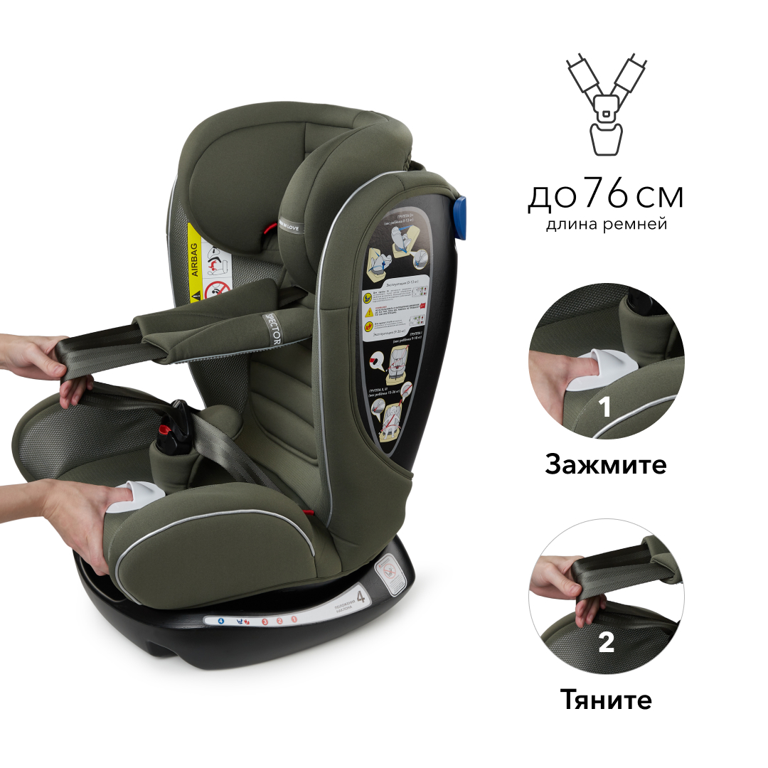 Автокресло Happy Baby Spector Dark Green - фото 6