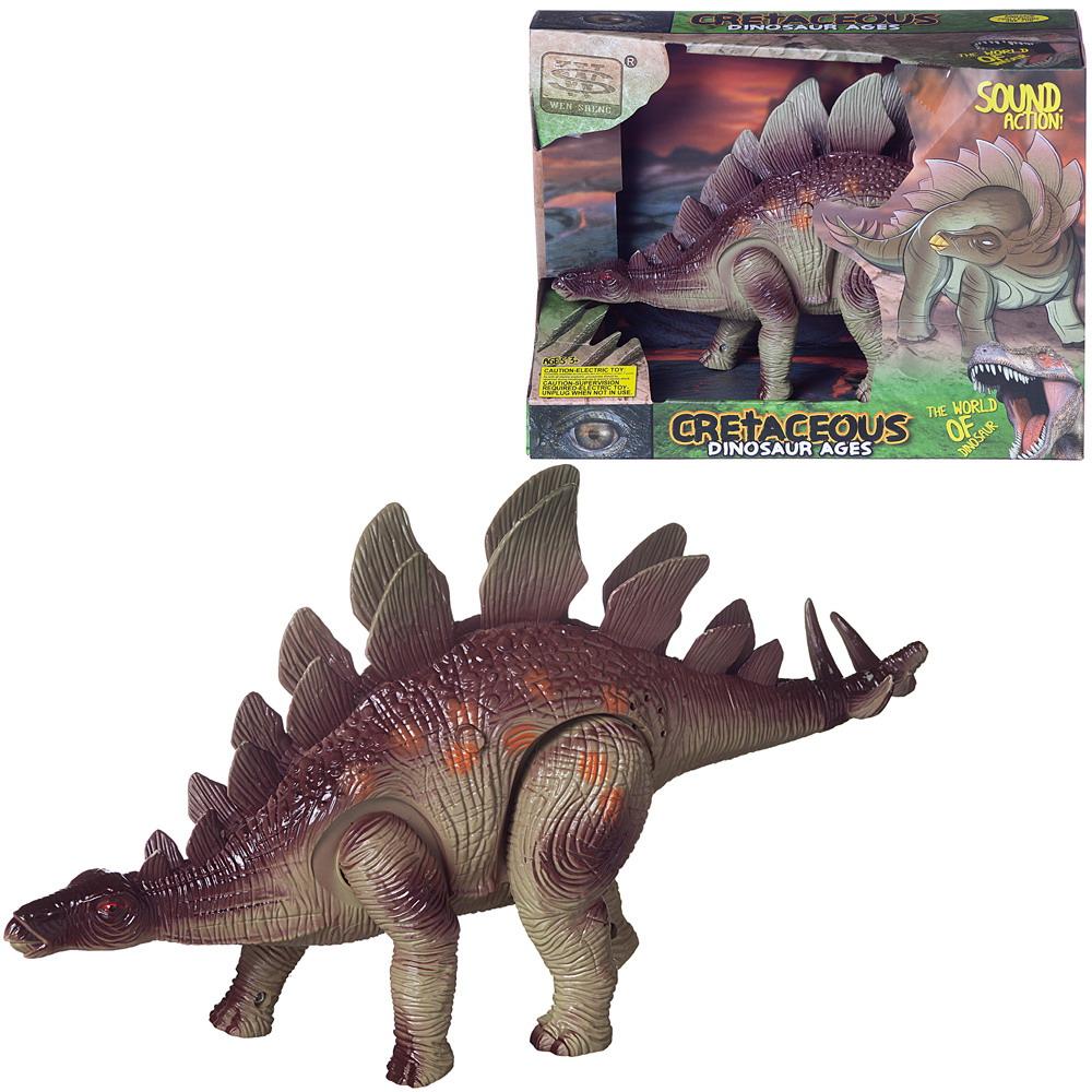 Игрушка интерактивная Junfa Динозавр Стегозавр на батарейках - фото 2