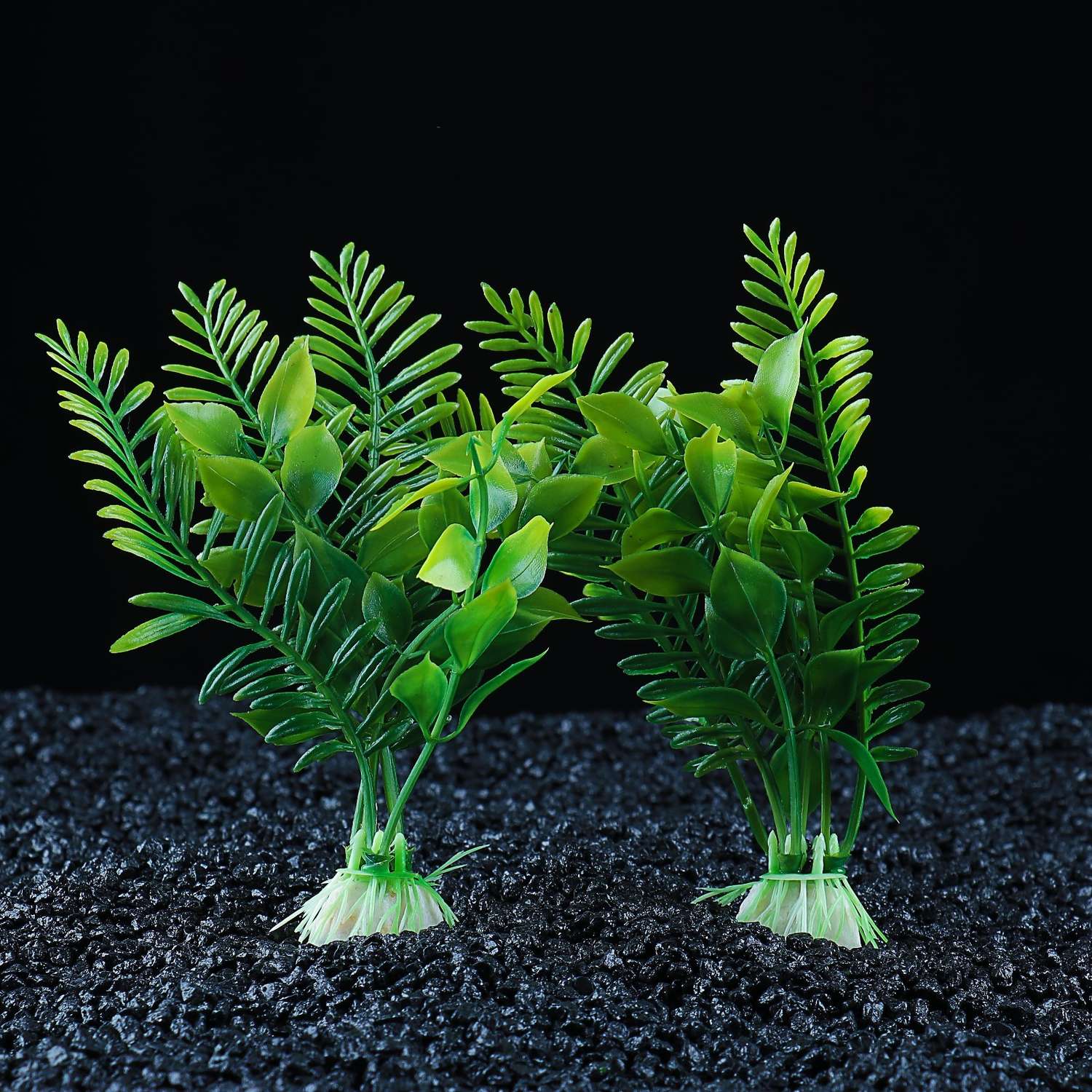Набор растений искусственных Пижон для аквариума 2 шт 15.5 см - фото 3