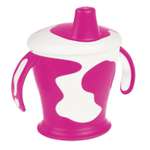 Чашка-непроливайка Canpol Babies с ручками 250мл с 9месяцев Розовый
