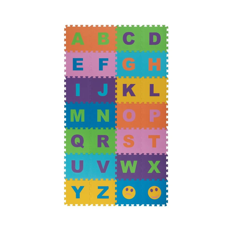 Коврики мягкие Eco cover развивающий Английский Алфавит 25х25 см