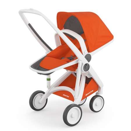 Коляска прогулочная Greentom Reversible White-Orange A+B+D