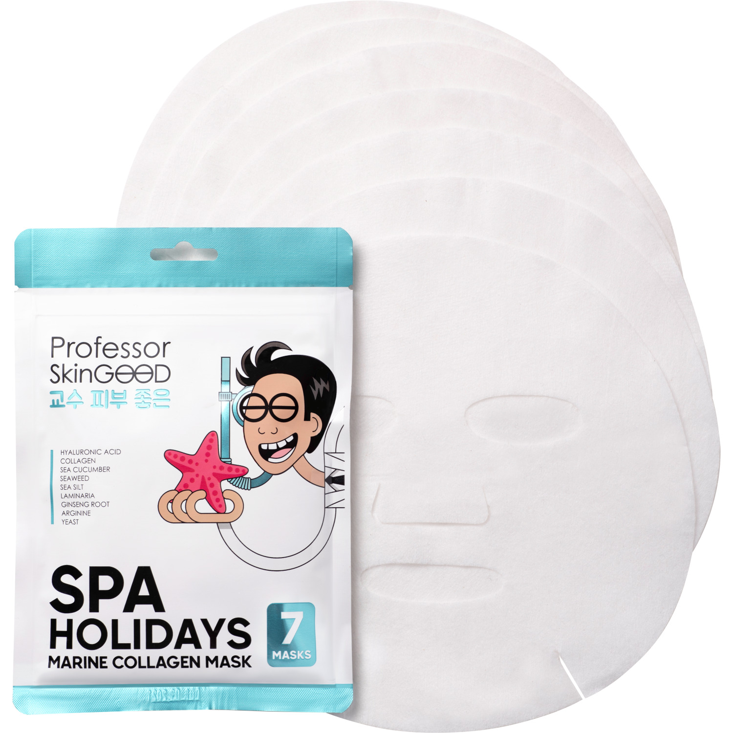 Маска Professor SkinGOOD увлажняющая Морское СПА Spa Holidays Marine Collagen Mask Pack - фото 1