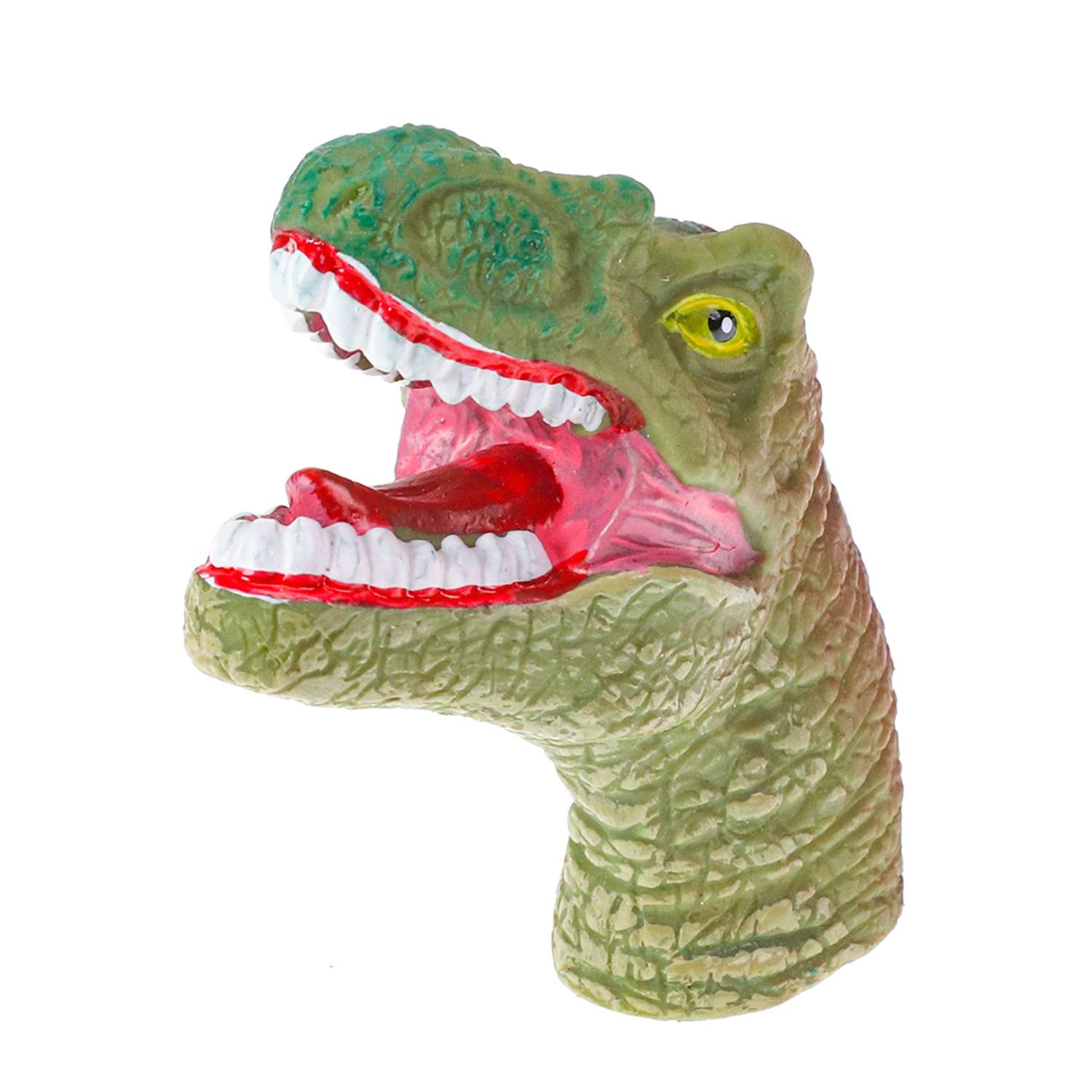 Резиновая игрушка на палец Рыжий кот динозавры 2 - фото 2